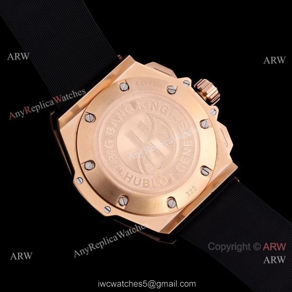 Best Copy Hublot Big Bang King Power VK Chronograph Watch Black and Rose Gold