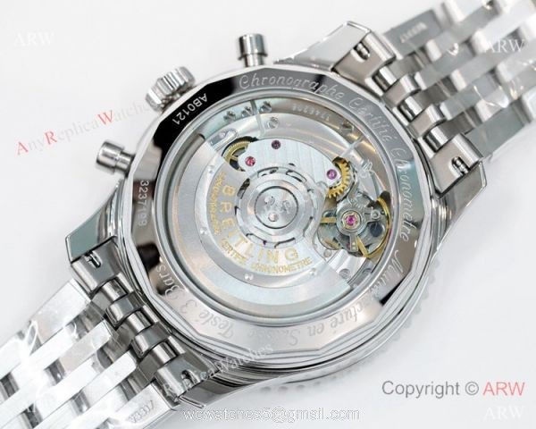 GF V2 Swiss Replica Breitling Navitimer B01 Chronograph Watches Black Dial New Style Band