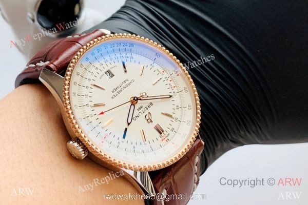 V7 Factory Swiss Replica Breitling Navitimer 1 Watches 41mm Rose Gold