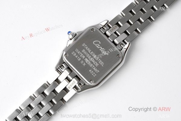 BV Factory Cartier Panthere De Stainless Steel Diamond 22mm Watch AAA Swiss Replica Cartier Watch