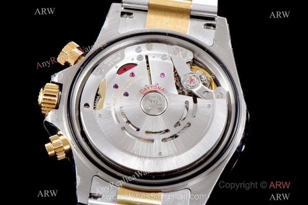 JH Factory Swiss Copy Rolex Daytona JH Cal.4130 Watch Blue Mother Of Pearl Dial 2-Tone