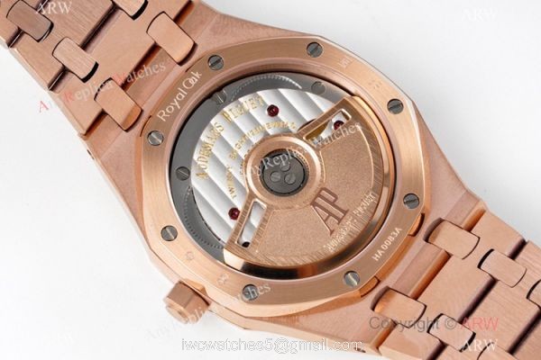 2021 New Swiss Audemars Piguet Royal Oak Rose Gold 34mm Watch Caliber 5800 Selfwinding Movement