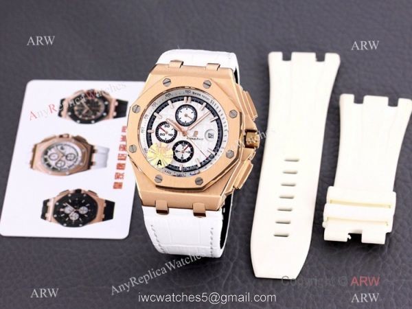 JF 1:1 Swiss Audemars Piguet Royal Oak Offshore 26408or Watch Leather Strap 44mm