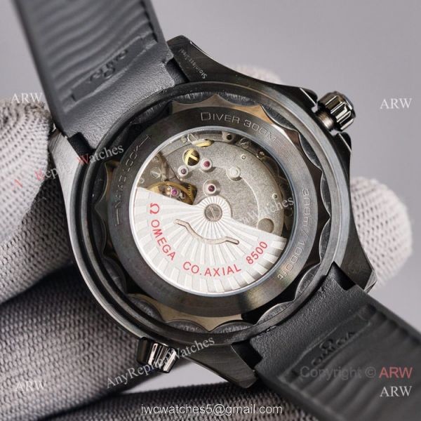 New 2021 Watches Swiss Omega Black Seamaster Diver 300m Watch Rubber Strap