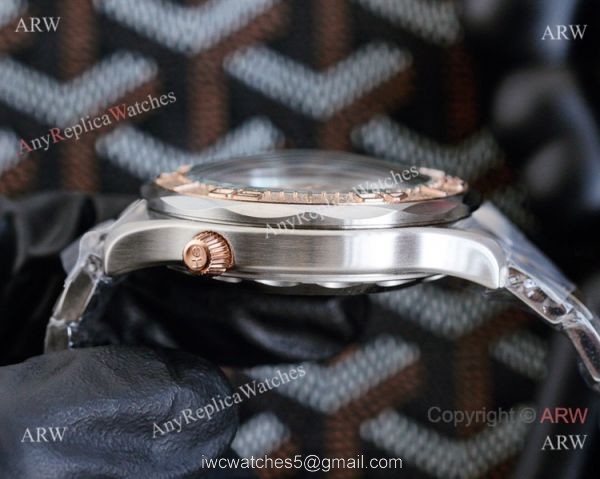 2021 New! Omega Seamaster Nekton Watch Rubber Strap Two Tone Rose Gold