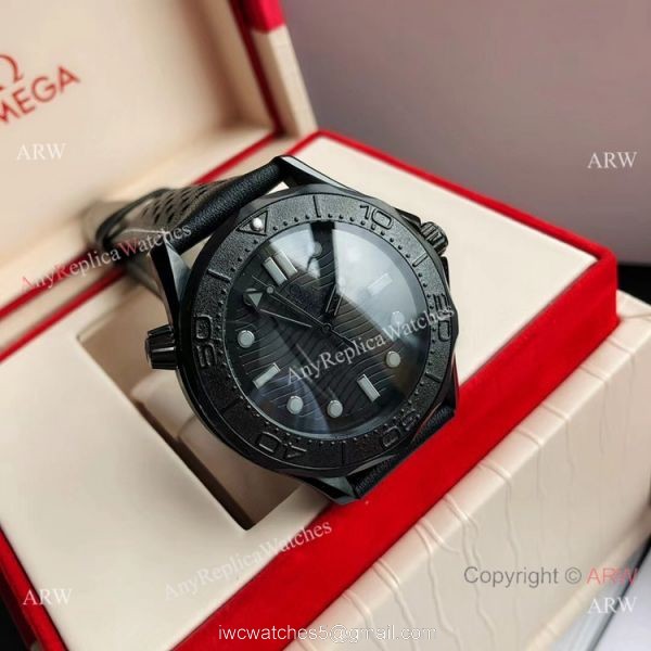 2021 New Omega Seamaster Diver 300m Black Black Ceramic Watch