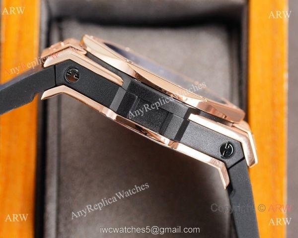 Z Factory Swiss Quality Hublot Big Bang Sang Bleu Blue Rose Gold Watch 45mm