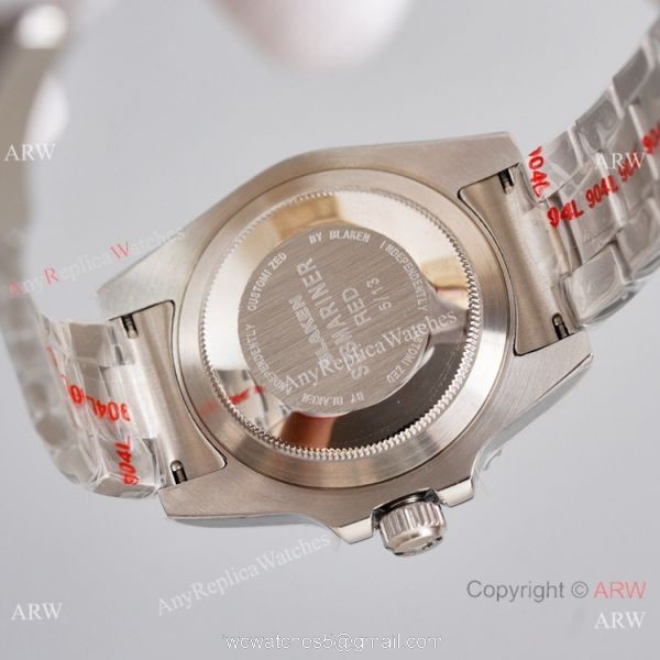 Swiss Grade Orange Dial 904L Steel Blaken Rolex Submariner Replica Watch Limited Edition Watch