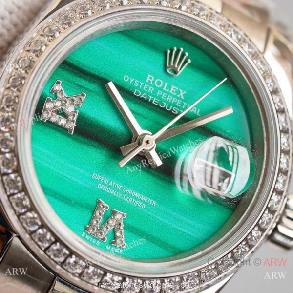 2021 Copy Rolex Datejust President Malachite Dial 28mm Watch Swiss Quality