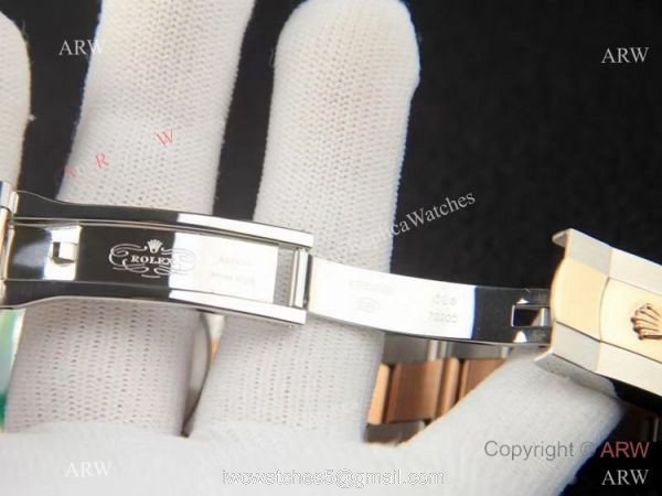 Rolex new Datejust 36 Palm dial Two Tone Rose Gold Oyster Bracelet Men Size