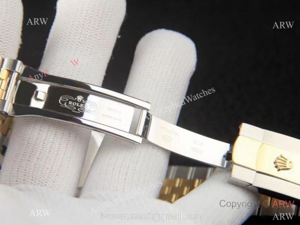 2021 Copy Rolex New Datejust 36 Gold Palm Motif Dial Jubilee Watch