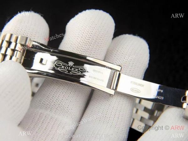 2021 Copy Rolex Datejust 36 Stainless Steel Green Palm Motif Dial Jubilee Watch