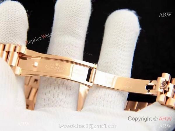 Best Replica Rolex Day-date 36 Chocolate Rose Gold Watch
