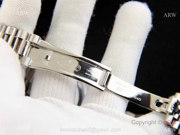 Best Replica Rolex Day-date 36 White MOP Silver President Watch