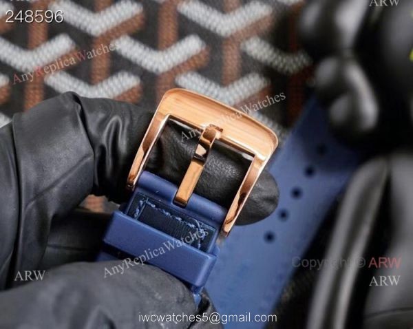 Replica Rose Gold Franck Muller V45 Revolution 3 Skeleton Watch With Diamonds for men