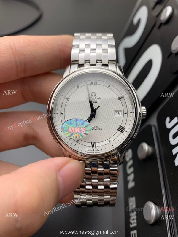 MKS Factory Omega De Ville Prestige 9015 Watch Stainless Steel