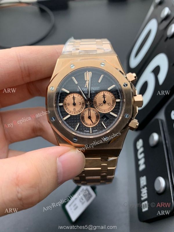 OM Factory Audemars Piguet Royal Oak Chronograph 26331or Watch Rose Gold 41mm