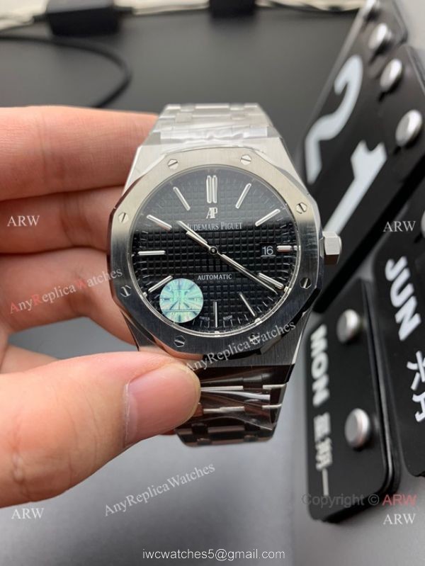 JF Factory Audemars Piguet Royal Oak JF 3120 Black Dial Watch 41mm