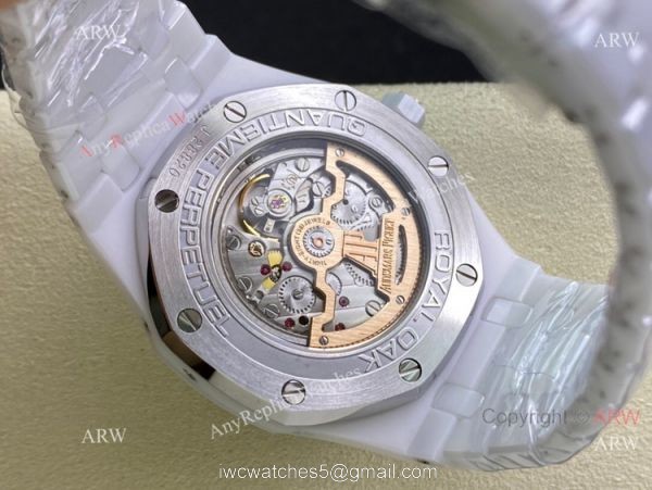 New Audemars Piguet Royal Oak Perpetual Calendar White Ceramic Copy Watch