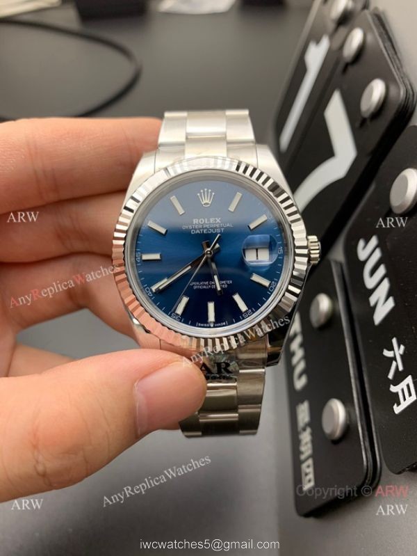 AR Rolex Datejust II 41mm 116334blio Blue Dial 904L Stainless Steel Copy Watch