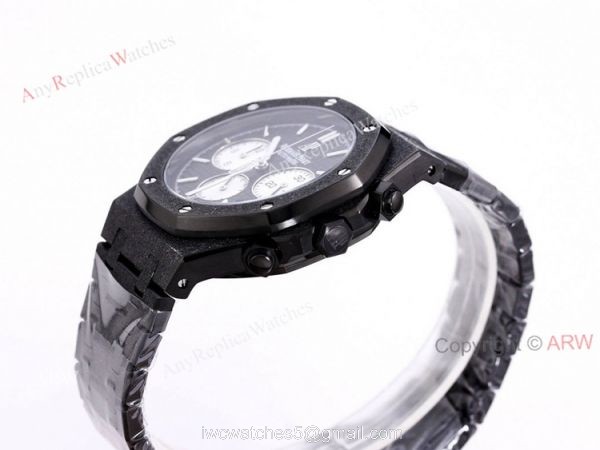 New Frosted Gold AP Watch Royal Oak All Black Chronograph Dial For Men Size 41mm High End Replica