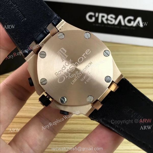 New Iced Out Audemars Piguet Royal Oak Offshore Rose Gold Chronograph 42mm Copy Watch