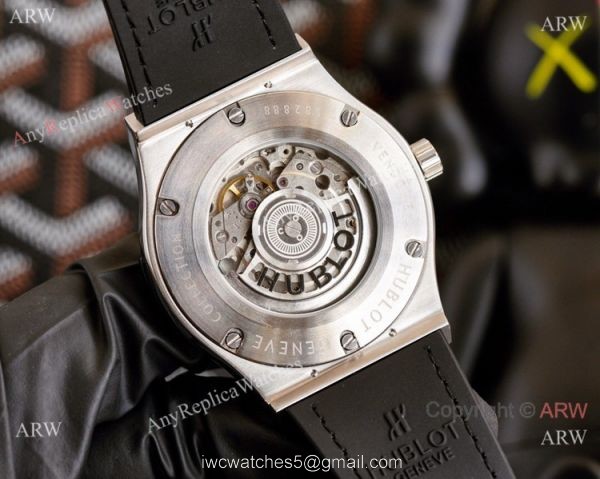 Clone Hublot Iced Out Classic Fusion Watches Grey Dial Automatic