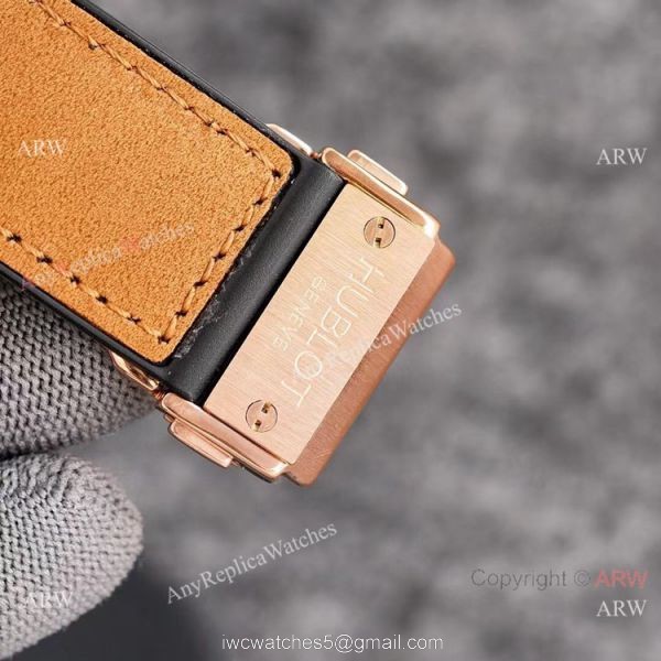 2021 New Copy Hublot Classic Fusion Onyx Dial Rose Gold Watch 43mm