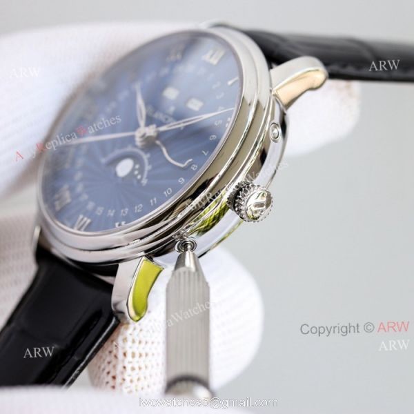 New Blancpain Villeret Moon Phase Watch 6654 Rose Gold Replica Watch V2 New Upgraded