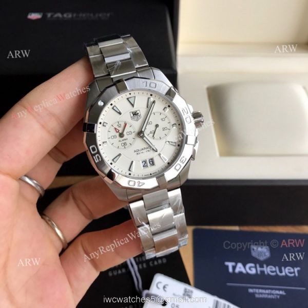 New White Face Tag Heuer Aquaracer 41mm Mens Watch WAY111Y.BA0928 replica watch