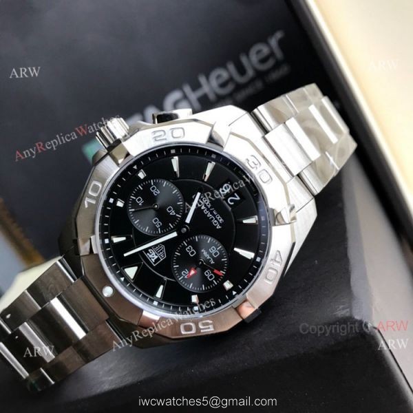 Swis Quality Tag Heuer Aquaracer 41mm Black Dial Swiss Ronda Quartz Movement Knockoff Watch