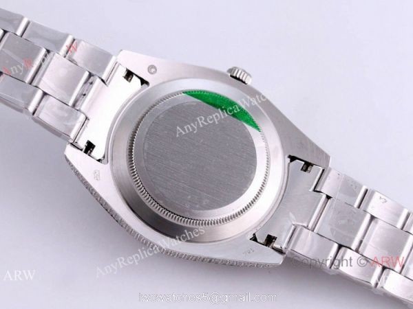 Swiss Quality Iced Out Rolex Oyster Perpetual 41 Wrist Yellow Dial Full Diamond Case