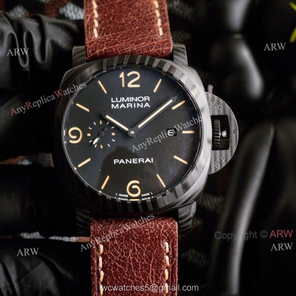 Panerai Luminor GMT All Black Replica Watch 44mm