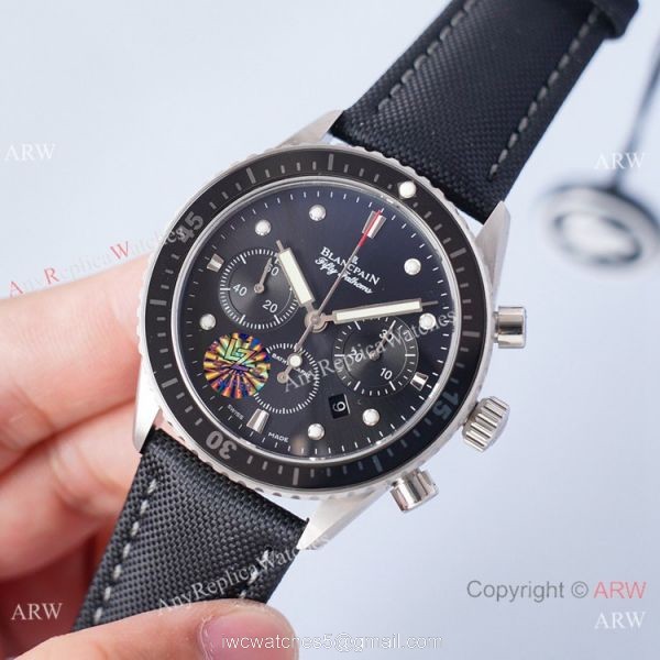 2021 Swiss Copy Blancpain Bathyscaphe Chronographe Flyback Watch 5200 Silver Case