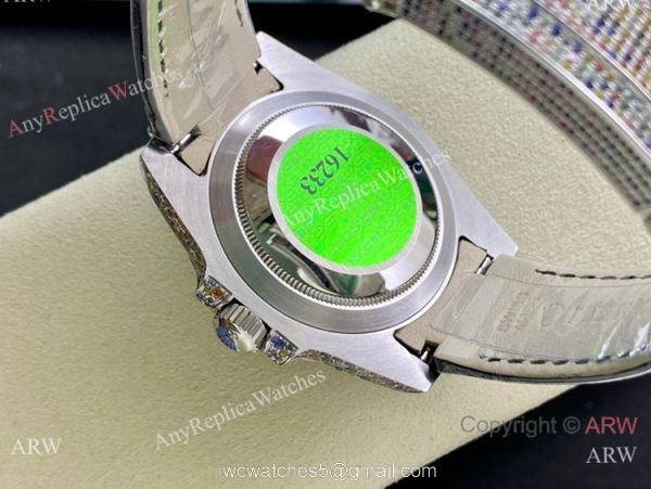 Swiss Quality Copy Rolex Submariner Limited Edition Watch Black Dial Rainbow Bezel