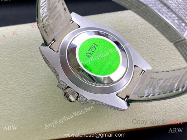 Swiss Quality Iced Out Rolex Submariner Limited Edition Watch Green Dial