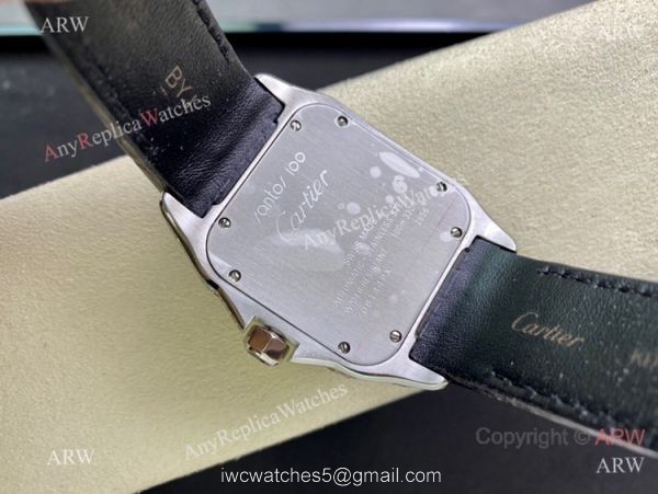 Swiss Quality Iced Out Cartier Santos De Watch Two Tone Sapphire Crystal