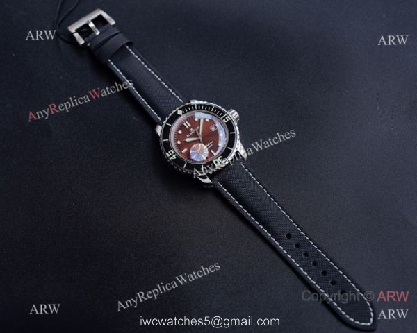 JH Replica Blancpain Fifty Fathoms Swiss Watch Stainless Steel Chocolate Dial 45mm