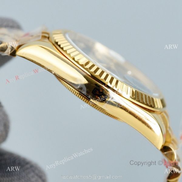 Swiss Quality Rolex Datejust II Citizen 8215 Watch Gold and Black