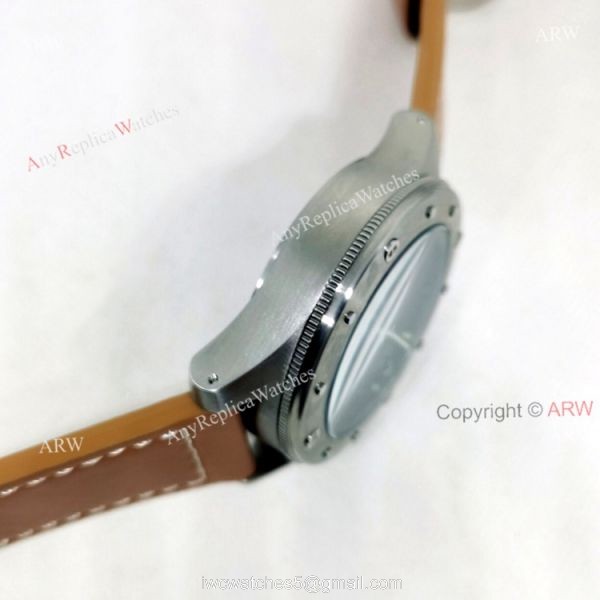 High Quality Replica Radiomir Panerai Egiziano 47mm NEW Black Lattice Dial Brown Leather Strap
