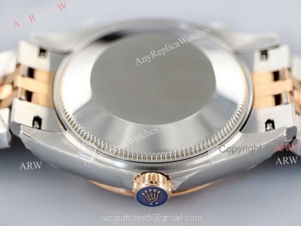 1:1 EWF Rolex Datejust Rose Gold Chocolate Dial With Diamonds High End Replica Watch