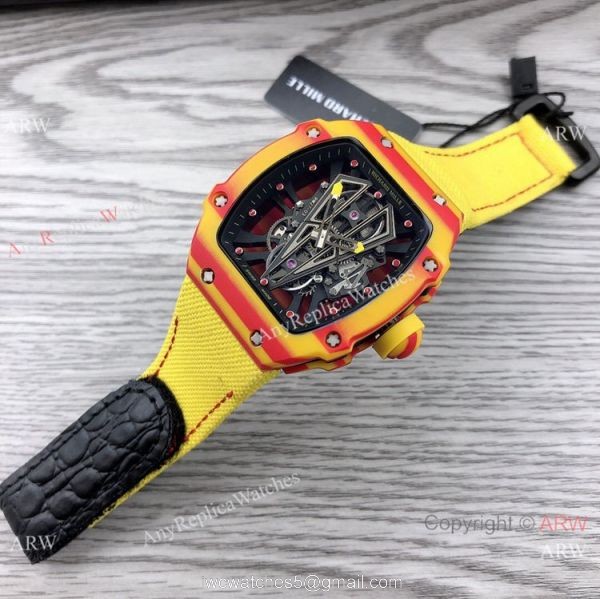 Swiss Richard Mille RM 27-03 Tourbillon Rafael Nadal Watch NTPT Carbon 48mm