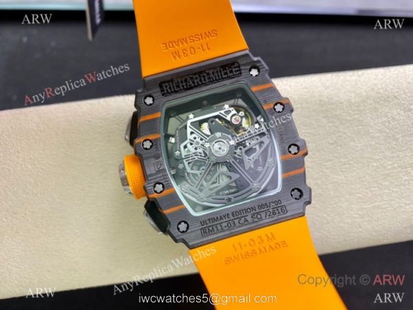 Super Clone Richard Mille rm11-03 McLaren Swiss 7750 Chronograph Watch NTPT Carbon