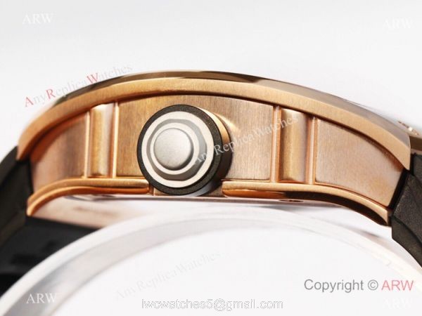 Super Clone Richard Mille RM001 Real Tourbillon Rose Gold Watch JB Factory
