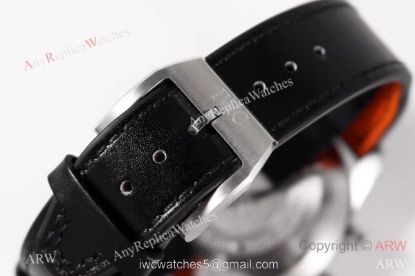 ZF Factory V2 IWC Pilots Replica Watch Swiss 7750 Black Leather Strap