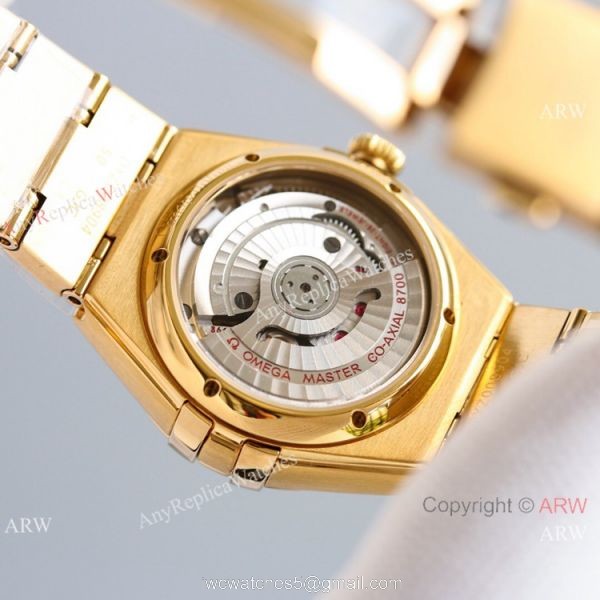 Swiss Copy Omega Constellation 8700 All Gold Watch 29MM