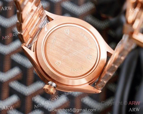 2021 New! Copy Tudor Rotor Self winding Rose Gold 42 Watch Vintage Tudor Wrist