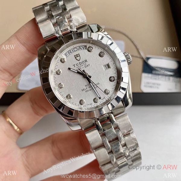 Copy TUDOR Glamour Date+Day Watch Two Tone Gold Watches