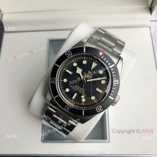 GD Factory Tudor Heritage Black Bay Citizen 8215 Men Watch Black Bezel Stainless Steel