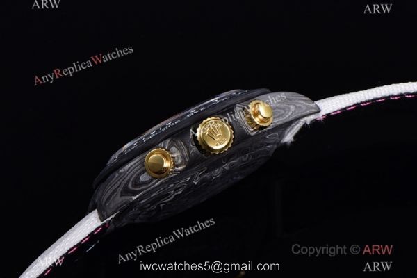 NEW! Super Clone Rolex DIW Daytona Carbon Motley Wrist Yellow Gold Crown TW Factory 7750